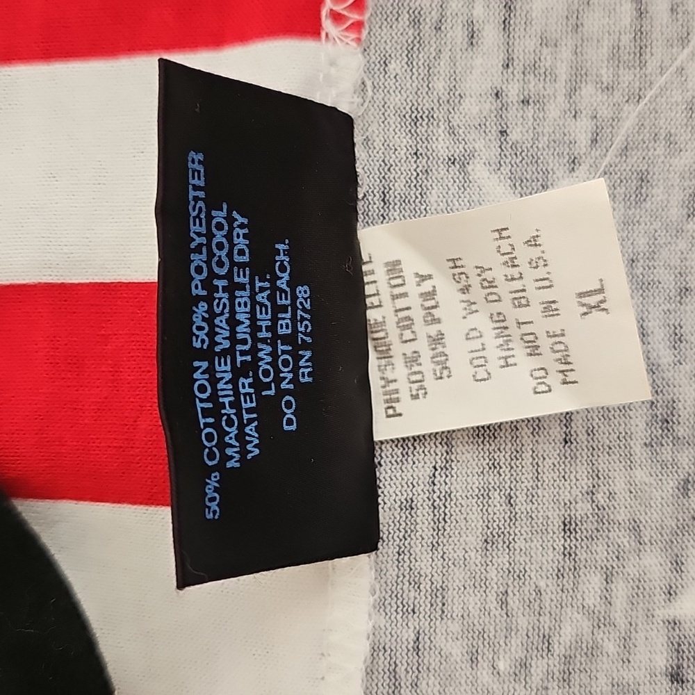 Vintage Pro Fitness USA Flag Zip-Up Pullover Patriotic Stars & Stripes Jacket XL - Picture 10 of 12